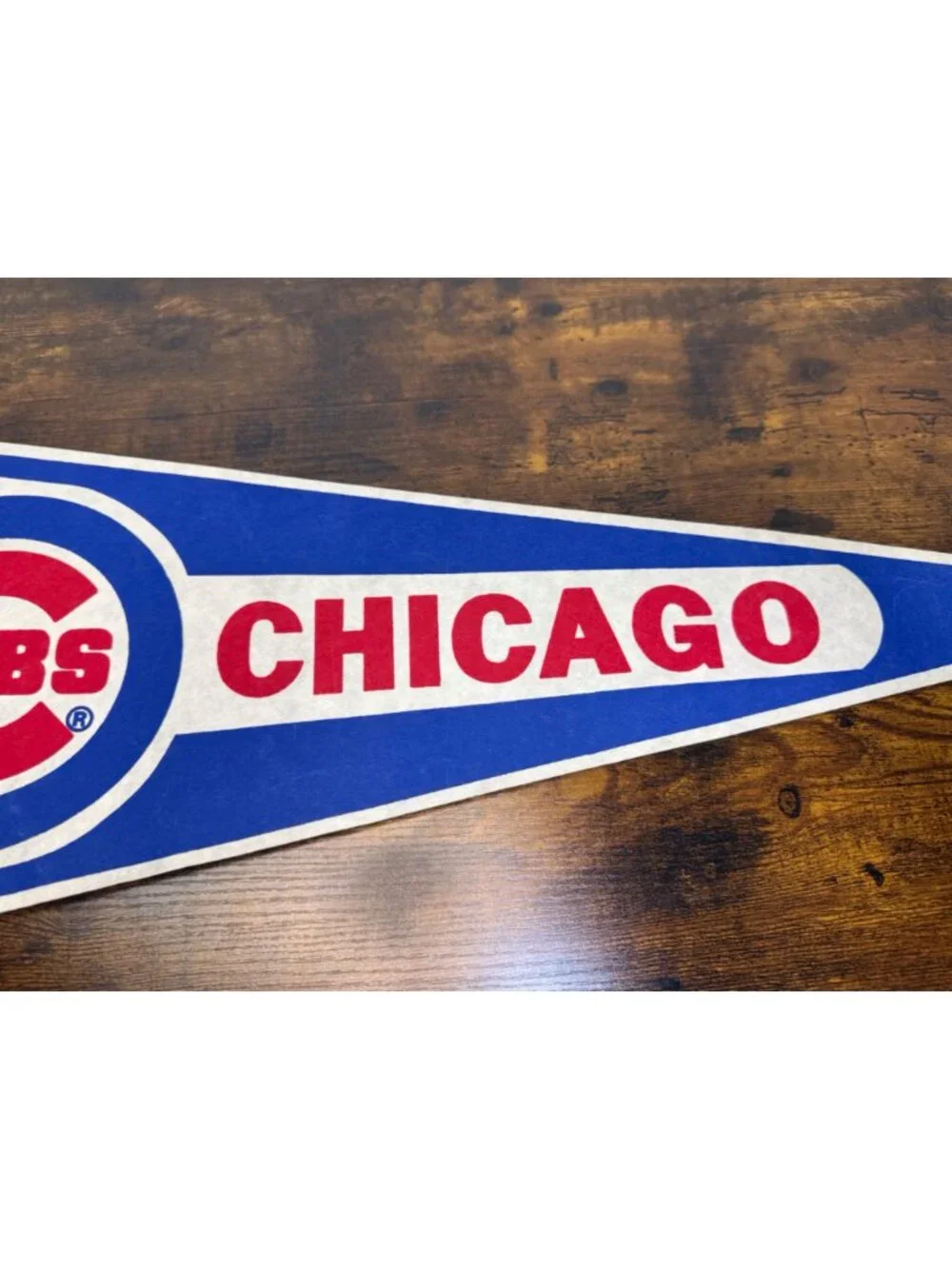 Chicago Cubs MLB Vintage Felt Pennant Flag Sports Memorabilia 30 inches